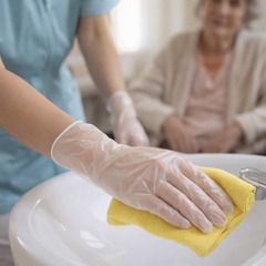 ビニール手袋　1000枚(100枚×10箱)  セット　パウダーフリーの画像