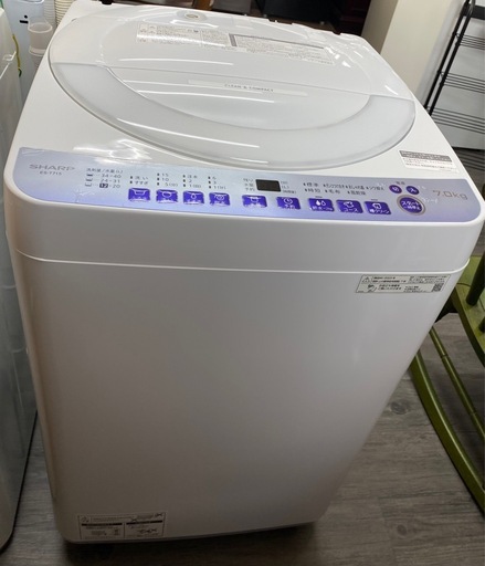 SHARP シャープ 全自動電気洗濯機 ES-T715-W 2023年製 7.0kg