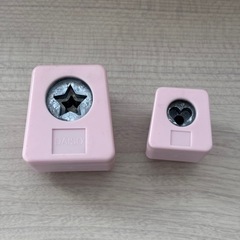 クラフトパンチ 星・ハート セット（ピンク）の画像