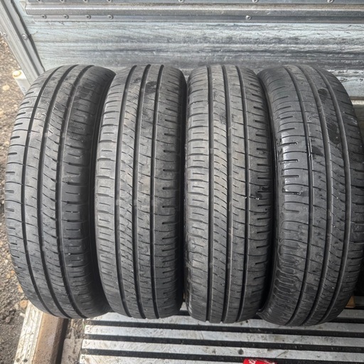 バリ山　DUNLOP ダンロップ　EC204 155/65R14 夏タイヤ　2019年製　14インチ