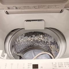 《リユースマン倉敷》SHARP 洗濯機8kg ホワイト×アイボリー ES-GV8J 2024年製の画像