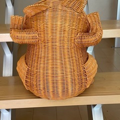 カエルごみ箱の画像