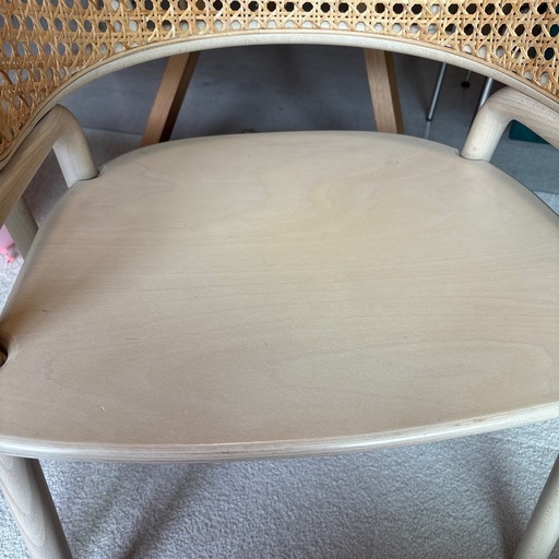 　SEIARROWS   CURVE／背ラタン／板座／ホワイトナチュラル ¥71,500税込　北欧