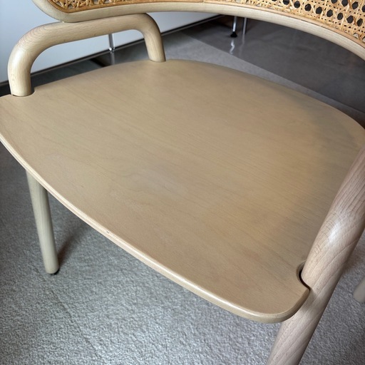 　SEIARROWS   CURVE／背ラタン／板座／ホワイトナチュラル ¥71,500税込　北欧