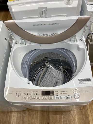 【トレファク高槻店】安心の6ヶ月保証！取りに来られる方限定！SHARP（シャープ）の全自動洗濯機のご紹介です！