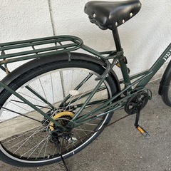 3J24　　太くて大きい　２７．５サイズ　６段変速オートライト付　★自転車専門店の中古車です★　【消費税込み・防犯登録６００円込みの画像