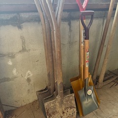 【GO-1657】農具 農機具 鍬 クワ 三角鍬  スコップ フォーク の画像