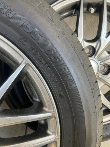 155/65R14 タイヤ付きアルミホイール