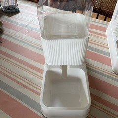 ペットの猫ちゃん用自動餌やり器と給水器の画像