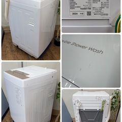 【🐤買取市場 1年保証】R467 ☀️ 2024年製の高年式♪ TOSHIBA / 東芝 洗濯機（洗濯4.5㎏) AW-45GA4 ⭐ 動作確認済 ⭐ クリーニング済の画像