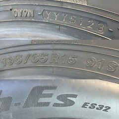 195/65R15 1本／ヨコハマ BluEarth-ES ES32 8分 A5073-32の画像
