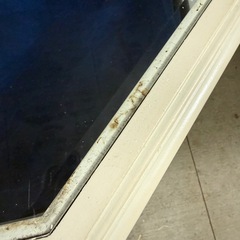 アンティーク調 ガラスショーケース 八角形 テーブル使用可④の画像