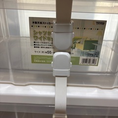 木製天板収納ボックス　2段衣装ケース　チャイルドロック付き　おしゃれ収納　ストッカーの画像