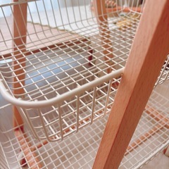 北欧家具　ワゴンキャリー　キャスター付き　収納家具の画像