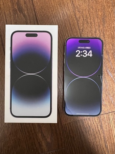 Apple iPhone 14 Pro ディープパープル 本体 256GB 初期化済み simフリー【simロック済み】超美品