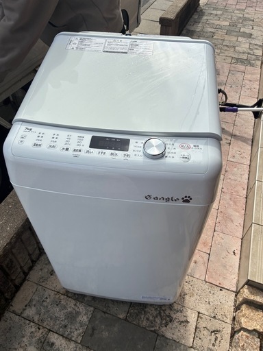 e angle  洗濯機ANG-WM-B70-W 自動投入付き　2022年製