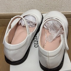 19.0cmホワイトフォーマルシューズの画像