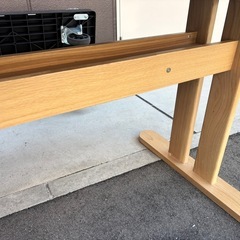 天然木　ダイニングテーブル ナチュラル 机の画像