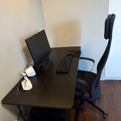 【格安】電動昇降デスク（メモリー機能付き・静音・ブラック）美品の画像