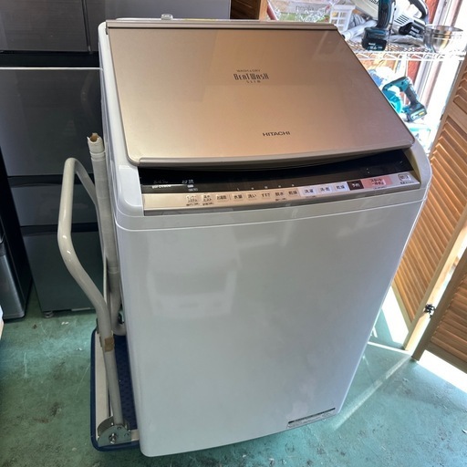 【済】日立ビートウォッシュ8kg　洗濯乾燥機 熱乾燥