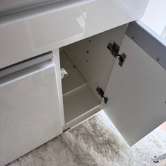 【美品】ドレッサー（化粧台）鏡・収納付きの画像