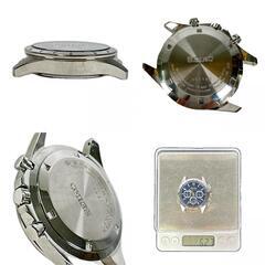 正常可動 SEIKO セイコー SBTR011 腕時計 ケースのみ セイコーセレクション クロノグラフ  ブルー シルバー ステンレススチール メンズの画像