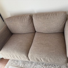 【配送可能】ソファ　ベージュの画像