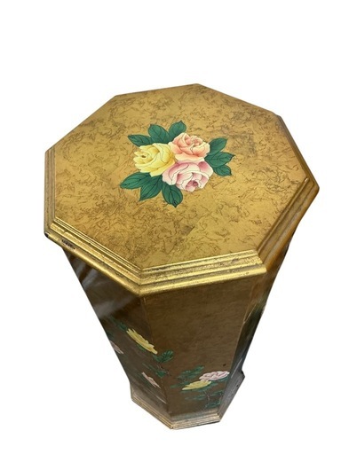 中国家具 八角型 8杯 引き出し 箪笥 チェスト 花台 高卓 飾り台