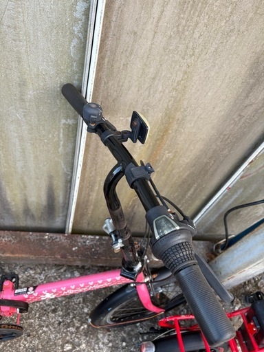 折りたたみ自転車ピンク