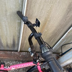 折りたたみ自転車ピンクの画像