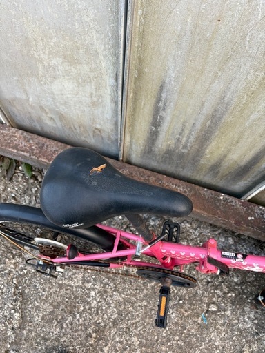 折りたたみ自転車ピンク