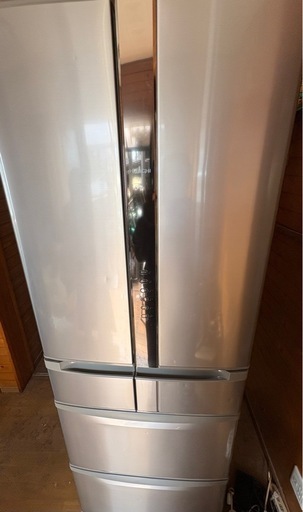 [引き取り予定者が決まっています]日立 ノンフロン冷凍冷蔵庫 R-F440F（SH） 5000円（引き取り限定）