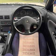 ローンは毎月34,100円～　日産シルビア K's仕様　純正5速MT　ＳＲ２０ターボ載替／即ドリ仕様／ＢＲＩＤＥシート／ＧＲｅｄｄｙサクションパイプ／ＢＬＩＴＺブローオフバルブ／ＡＰＥＸｉエアクリーナー／ラジエータアルミリザーブタンク／車高調／前置インタークーラーの画像