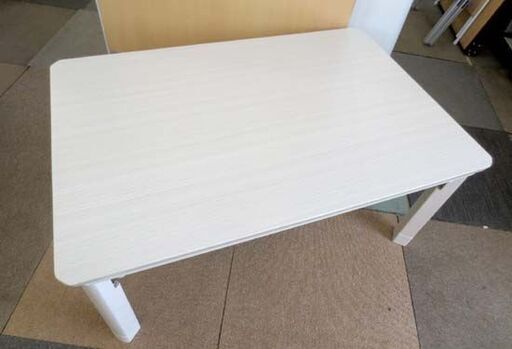 こたつ フラットヒーター 幅90×60㎝ 2017年製 華芝ジャパン KU-74ST 白木風 長方形 家具調 炬燵 コタツ 暖房 折り 華芝ジャパン フラットヒーターこたつ KU-74ST｜Yahoo!フリマ（旧 