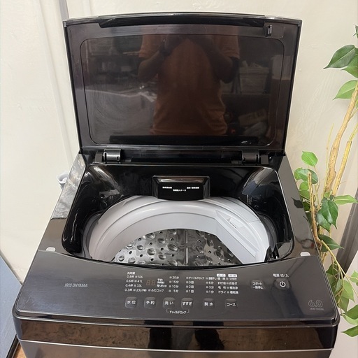 【?買取市場 1年保証 ジモティー限定特別価格】R423 ☀️ アイリスオーヤマ 洗濯機（6.0㎏) 23年製 IAW-T605BL 