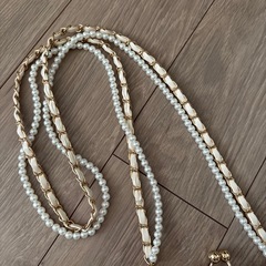 ポシェット　ホワイト　チェーンの画像