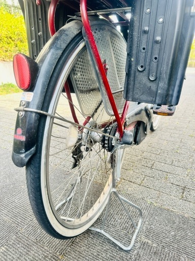 電動アシスト自転車 ヤマハ PAS リトルモア 子供乗せ 3人乗り バッテリー8.9Ah 充電器付 ジャンク 保育園送迎 チャイルドシ