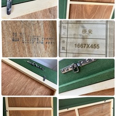 半切 1667×455ｍｍ 額縁 書道 水墨画 日本画 額縁 布張り 和額 アクリル 展覧会 個展 木製額の画像