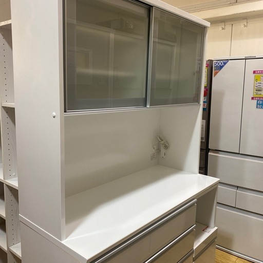 ⭐️人気⭐️NITORI キッチンボード レジューム 収納力抜群 スライド棚 ハイカウンター ソフトクローズ No.3027 KE