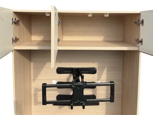 ?パモウナ 壁面収納 テレビボード（壁掛け風）　高級家具