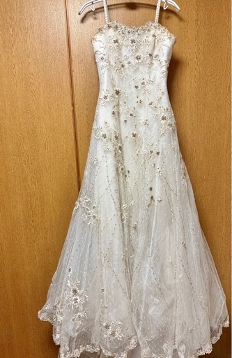 期間限定価格！【刺繍ドレス】ウェディングドレス 前撮り 1.5次会 二次会ドレス