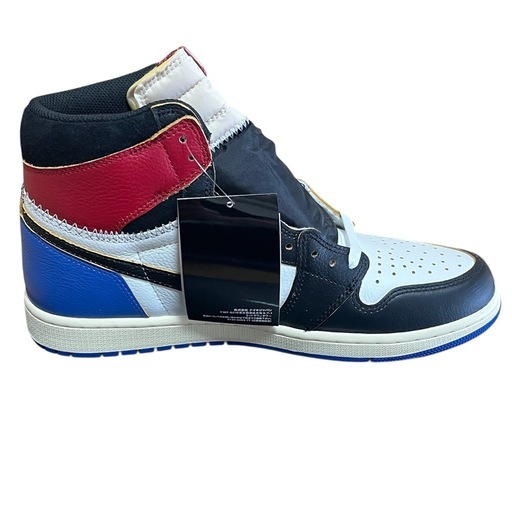 fragment design × UNION × Nike Air Jordan 1 High OG “Black/Varsity 