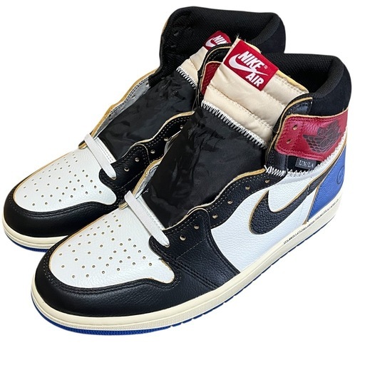 fragment design × UNION × Nike Air Jordan 1 High OG “Black/Varsity Red” 29cm