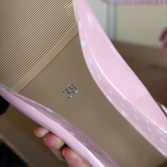 ピンクのローヒールパンプス🎀の画像