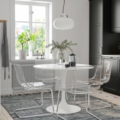 IKEA 丸テーブル　ドクスタの画像