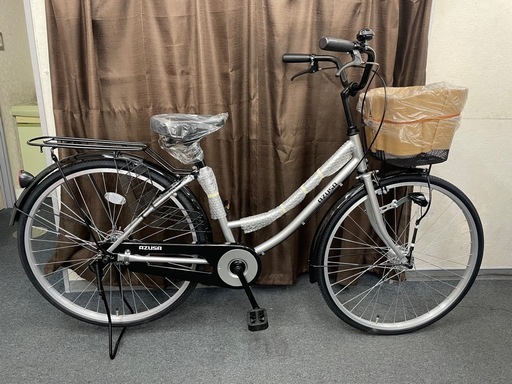中古子供自転車3805 前後タイヤ新品！ 22インチ 6段ギヤ