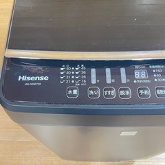 【k36洗濯機】HW-G55E7KK ハイセンスの画像