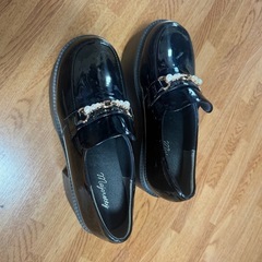 厚底 ローファーの画像