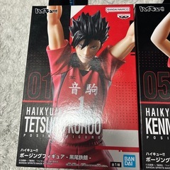 ハイキューポージングフィギュア黒尾鉄朗、孤爪研磨の画像