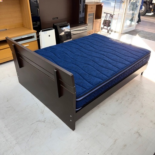 【超美品‼️】定価26万♪フランスベッド ダブルベッド リハテック ボディコンディショニングマットレス ベッドフレームセット♪